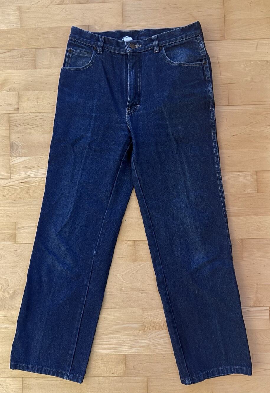 VTG Calvin Klein Made In USA High Rise Retro Straight Jeans 31 (actual 29 X 28)